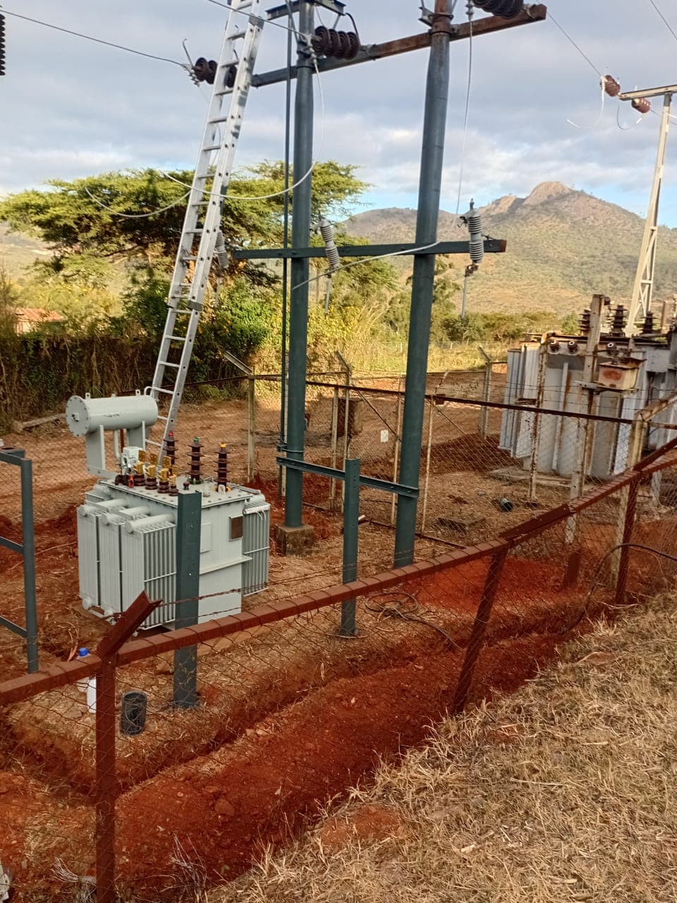New transformer installed at Redwing Mine substation, Penhalonga
